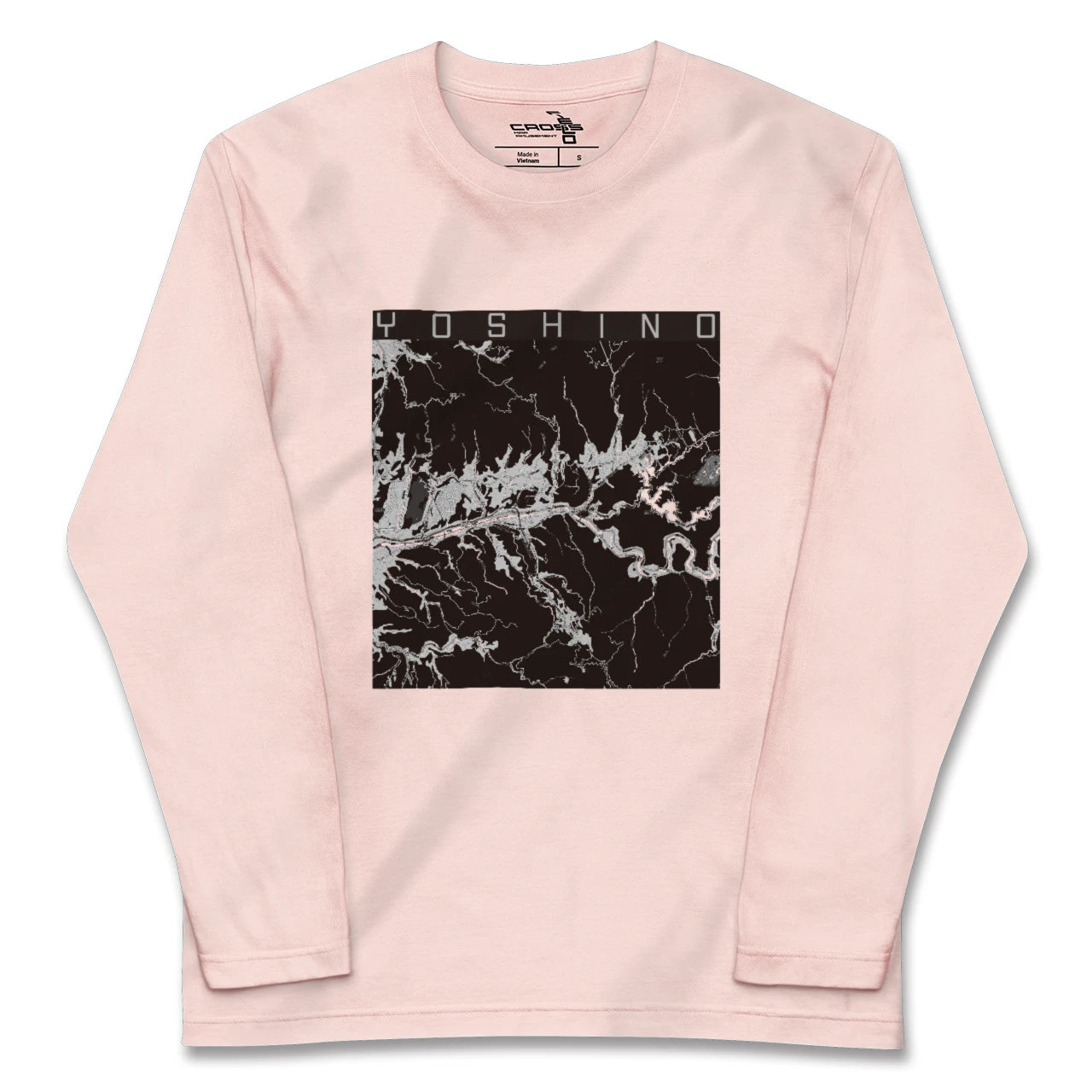 【吉野(奈良県)】地図柄ロングスリーブTシャツ