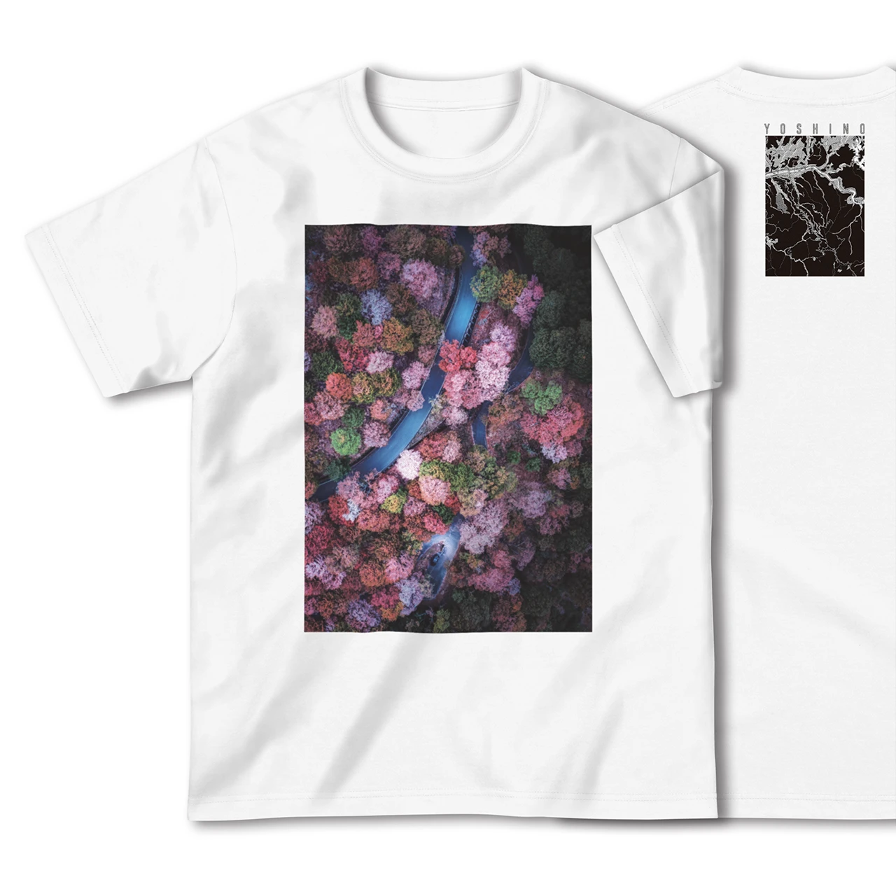 【吉野(奈良県)】Map World ハイクオリティTシャツ