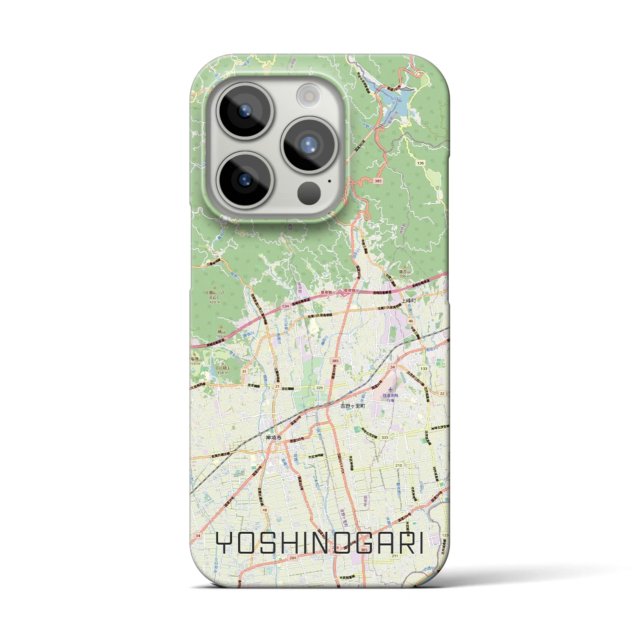 【吉野ヶ里(佐賀県)】地図柄iPhoneケース(バックカバータイプ)