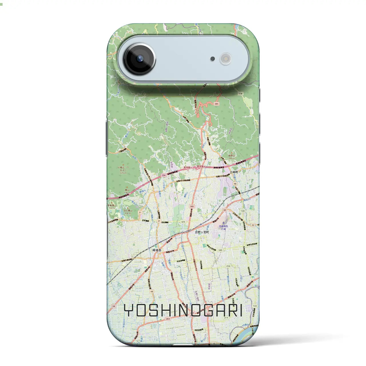 【吉野ヶ里(佐賀県)】地図柄iPhoneケース(バックカバータイプ)