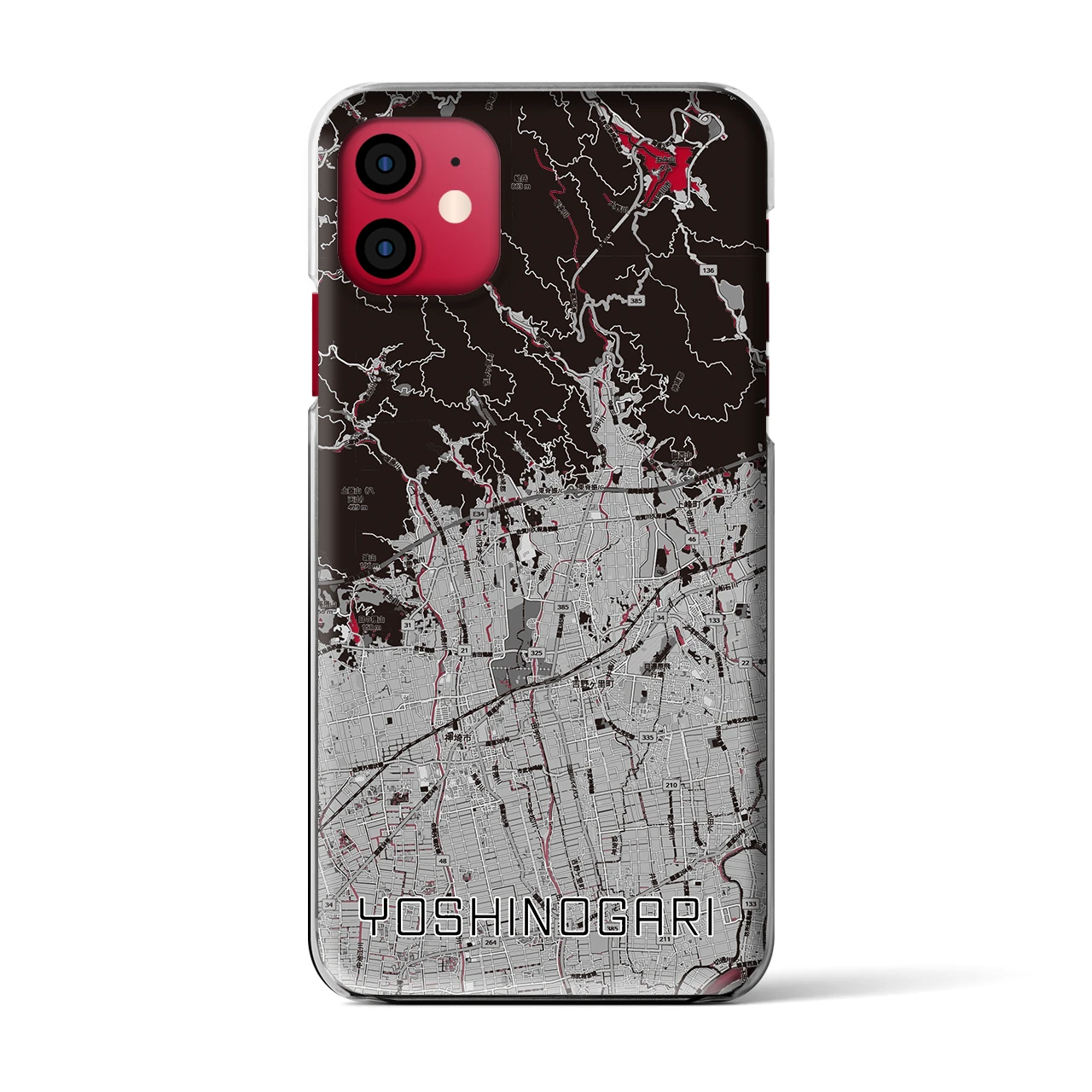 【吉野ヶ里(佐賀県)】地図柄iPhoneケース(クリアタイプ)