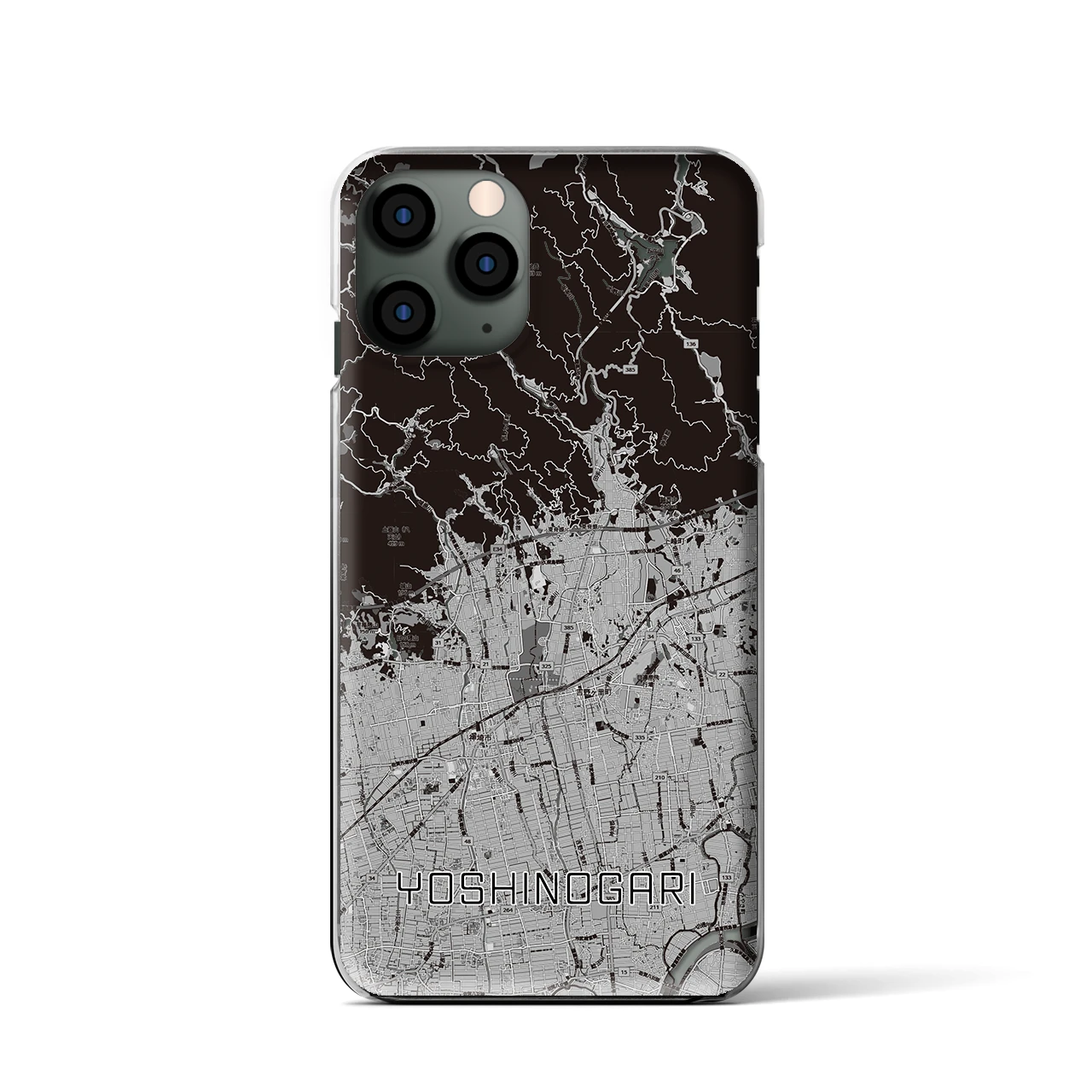 【吉野ヶ里(佐賀県)】地図柄iPhoneケース(クリアタイプ)