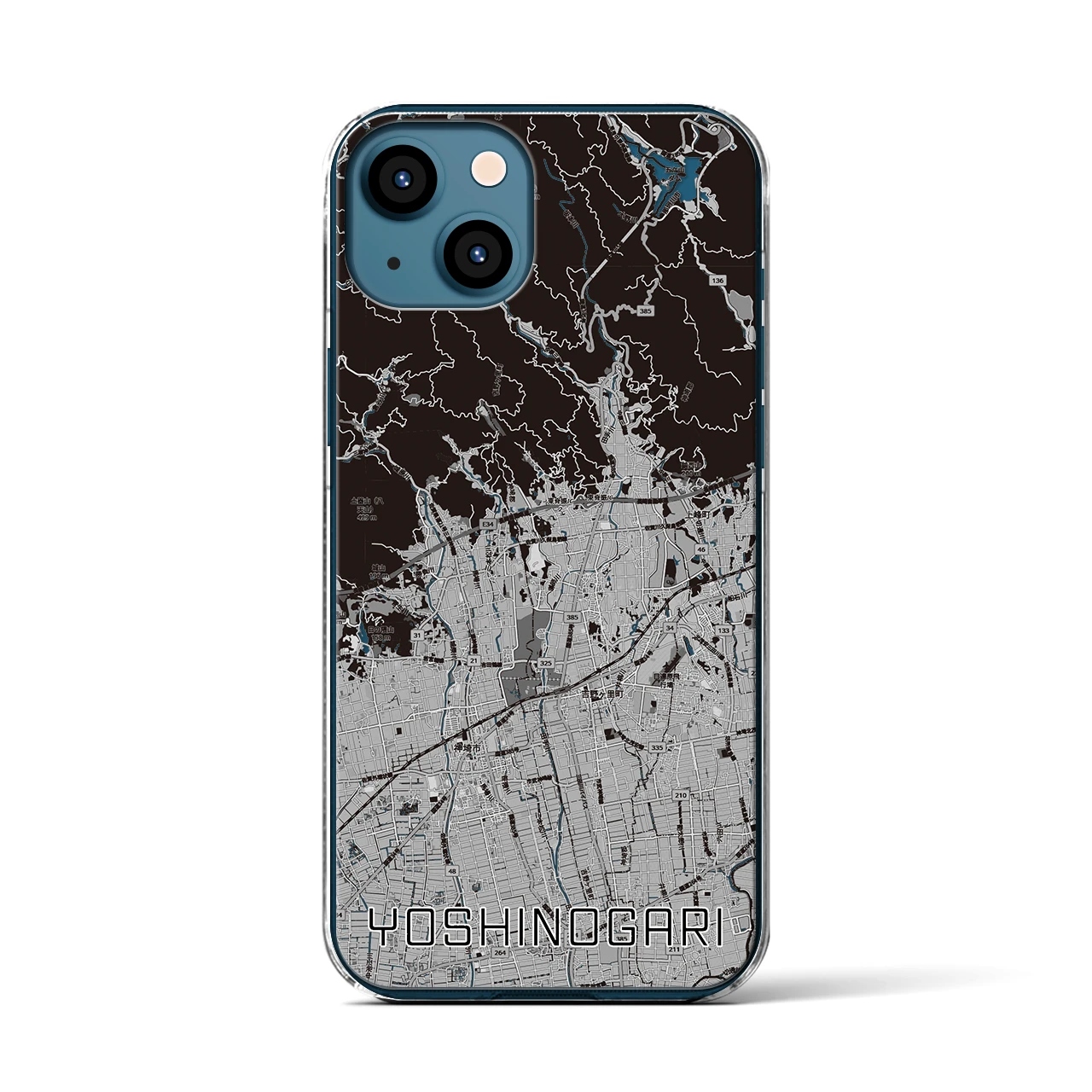 【吉野ヶ里(佐賀県)】地図柄iPhoneケース(クリアタイプ)