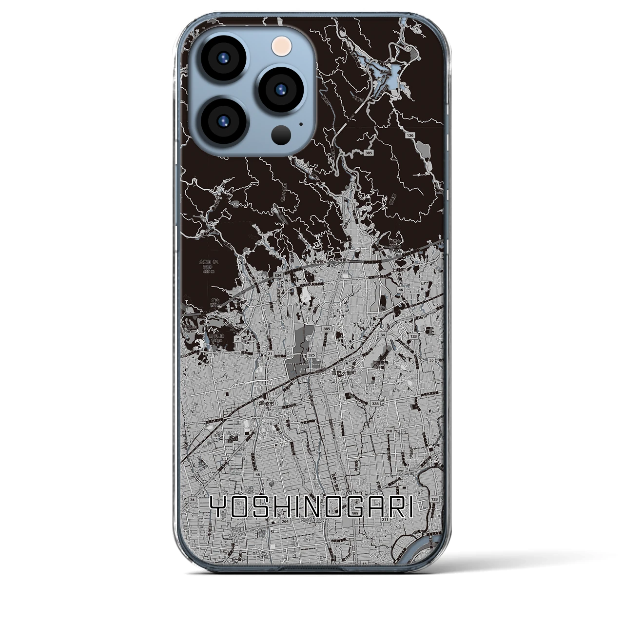 【吉野ヶ里(佐賀県)】地図柄iPhoneケース(クリアタイプ)