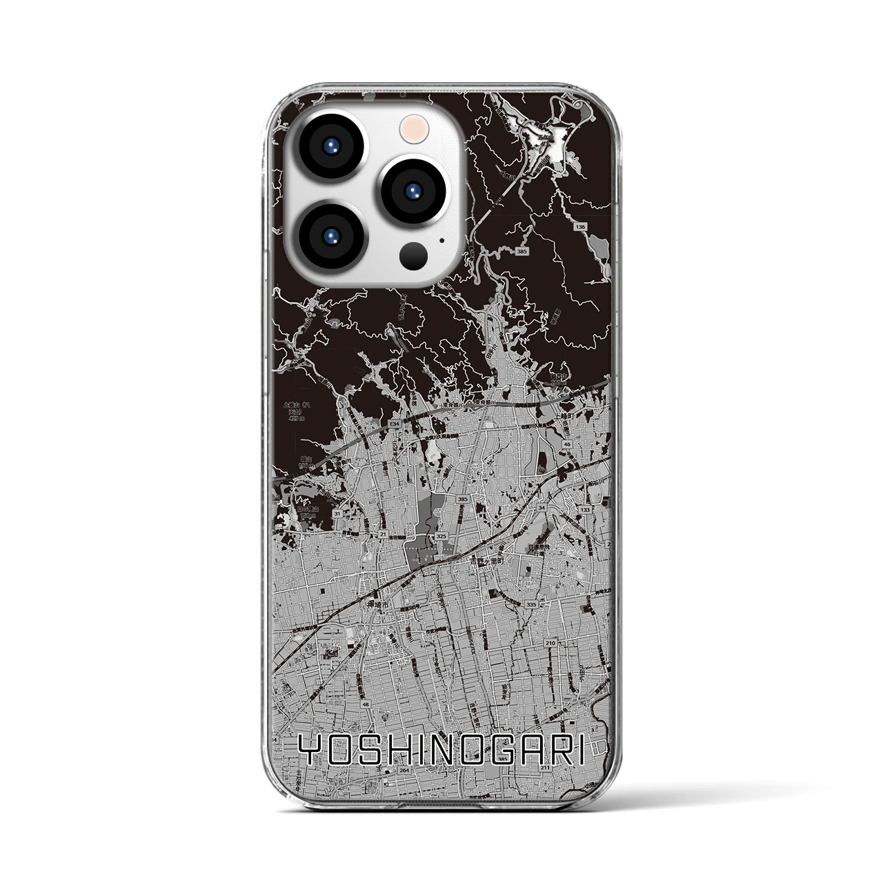 【吉野ヶ里(佐賀県)】地図柄iPhoneケース(クリアタイプ)