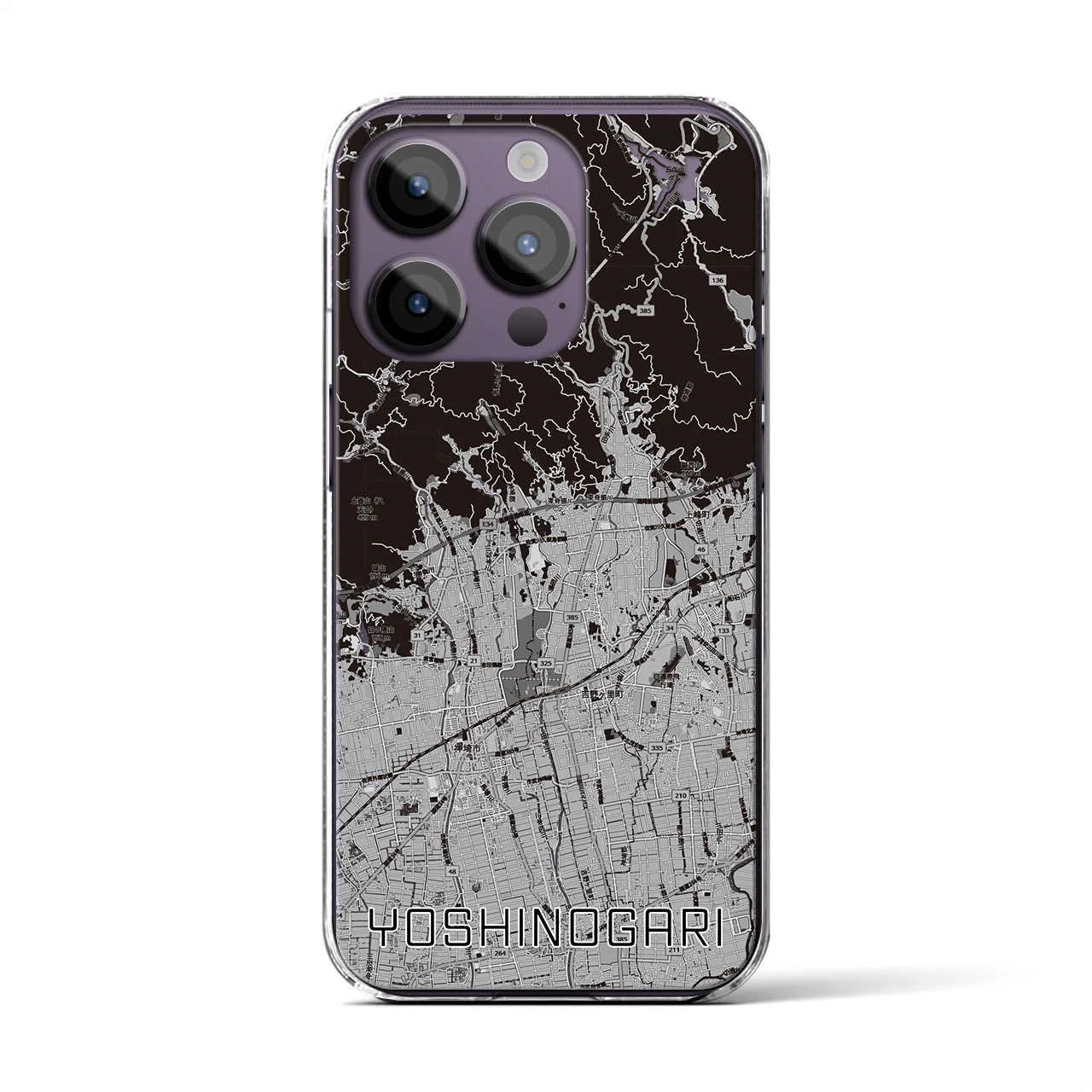 【吉野ヶ里(佐賀県)】地図柄iPhoneケース(クリアタイプ)