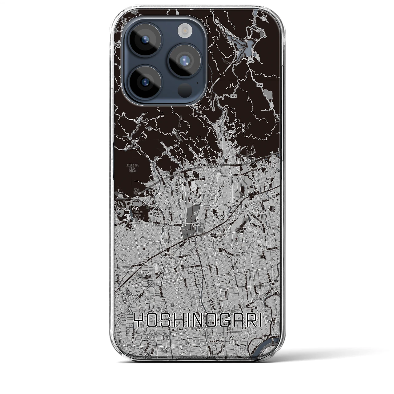 【吉野ヶ里(佐賀県)】地図柄iPhoneケース(クリアタイプ)