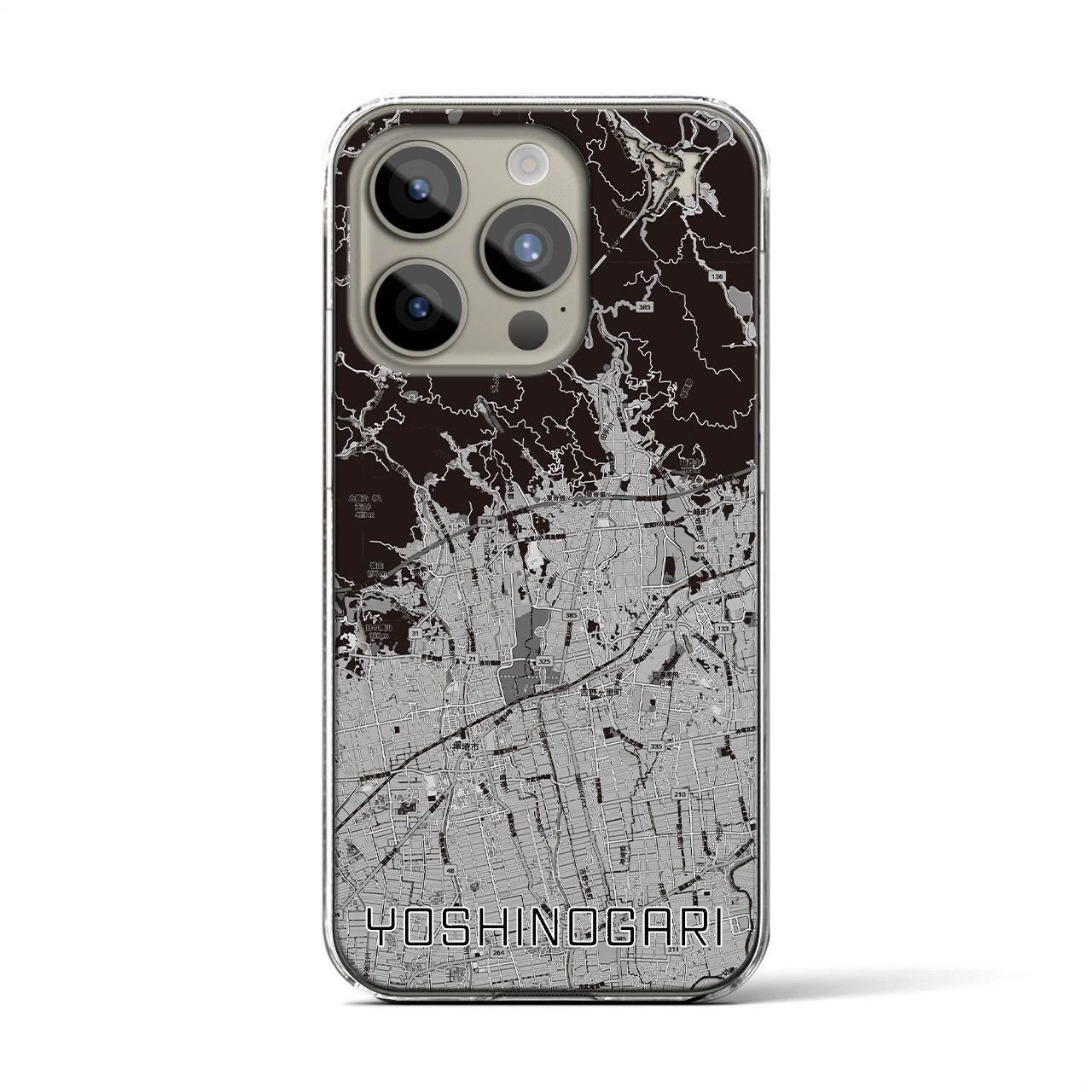 【吉野ヶ里(佐賀県)】地図柄iPhoneケース(クリアタイプ)