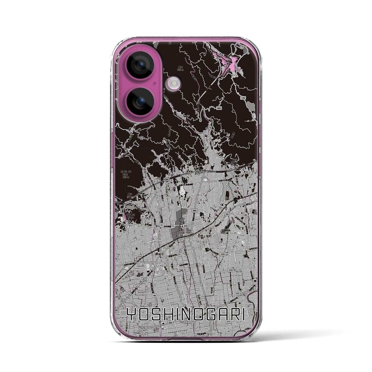 【吉野ヶ里(佐賀県)】地図柄iPhoneケース(クリアタイプ)