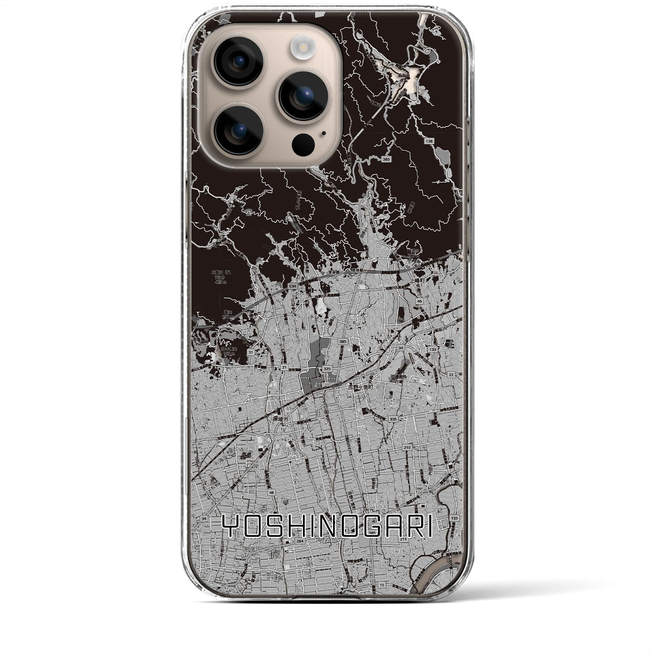 【吉野ヶ里(佐賀県)】地図柄iPhoneケース(クリアタイプ)