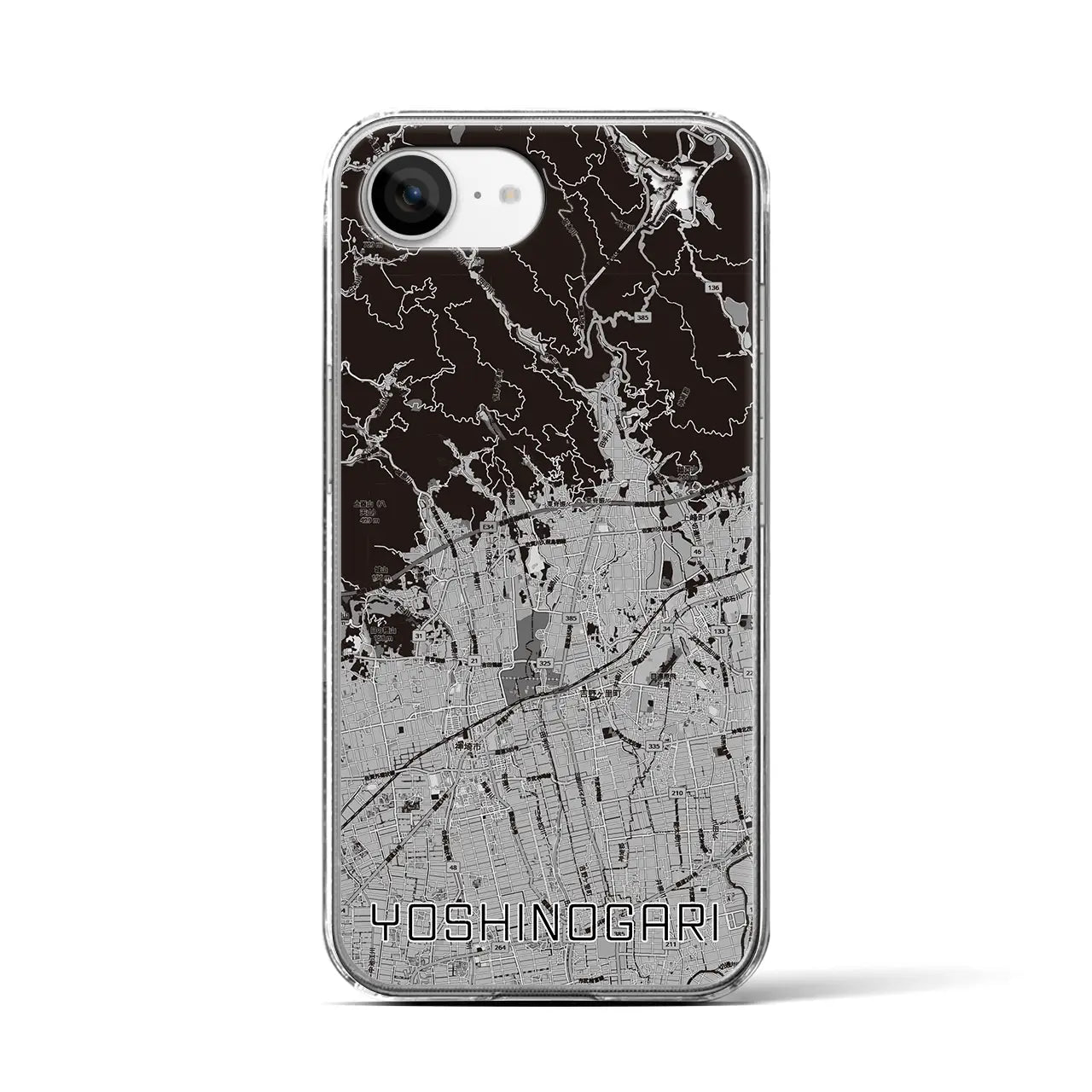 【吉野ヶ里(佐賀県)】地図柄iPhoneケース(クリアタイプ)