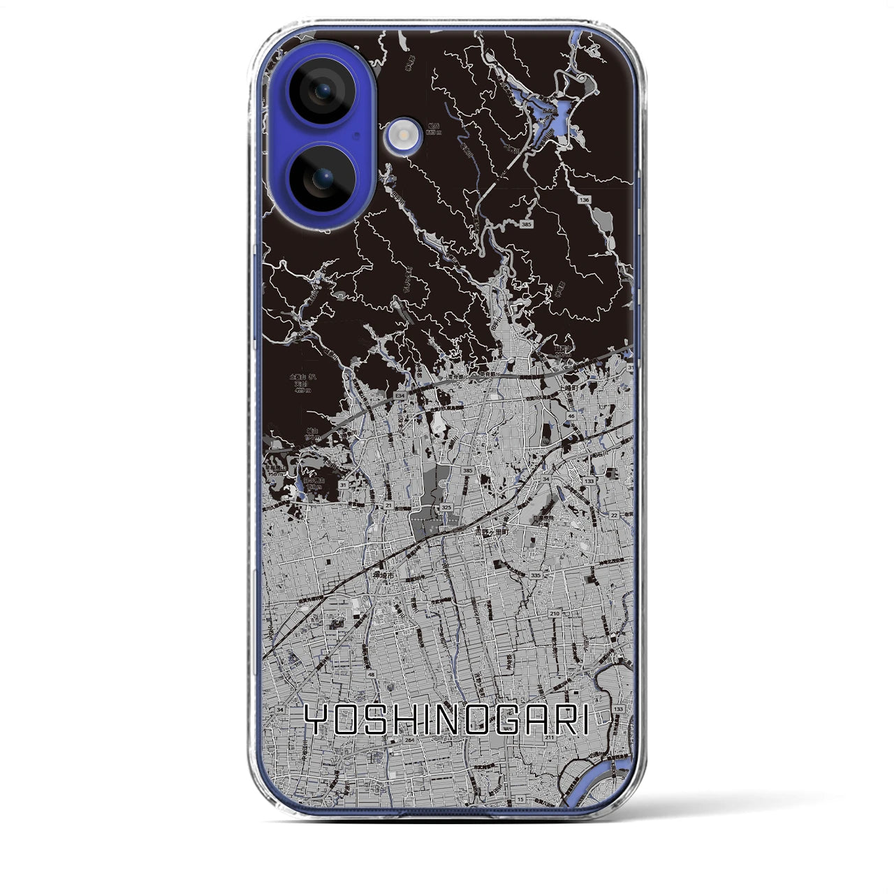 【吉野ヶ里(佐賀県)】地図柄iPhoneケース(クリアタイプ)