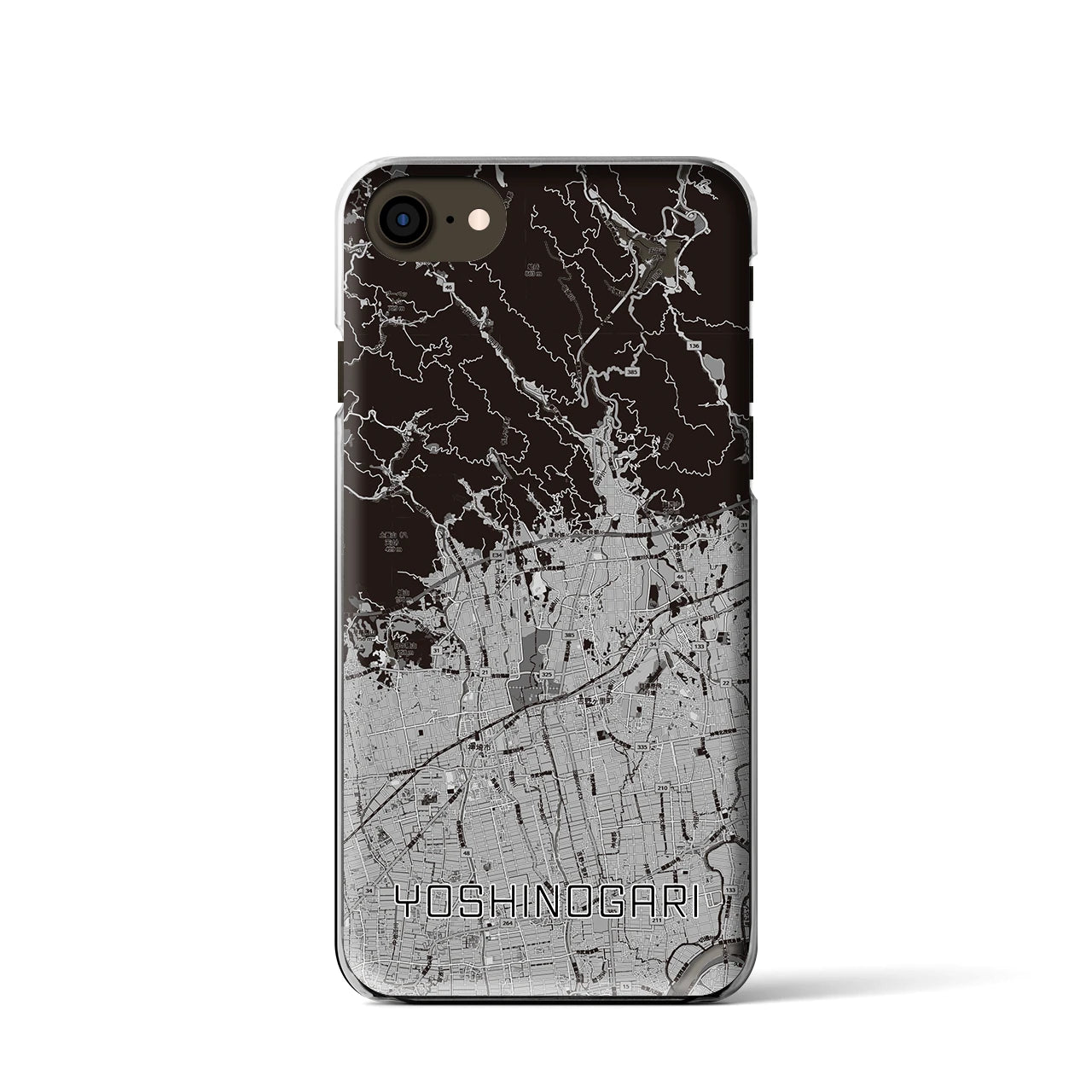 【吉野ヶ里(佐賀県)】地図柄iPhoneケース(クリアタイプ)