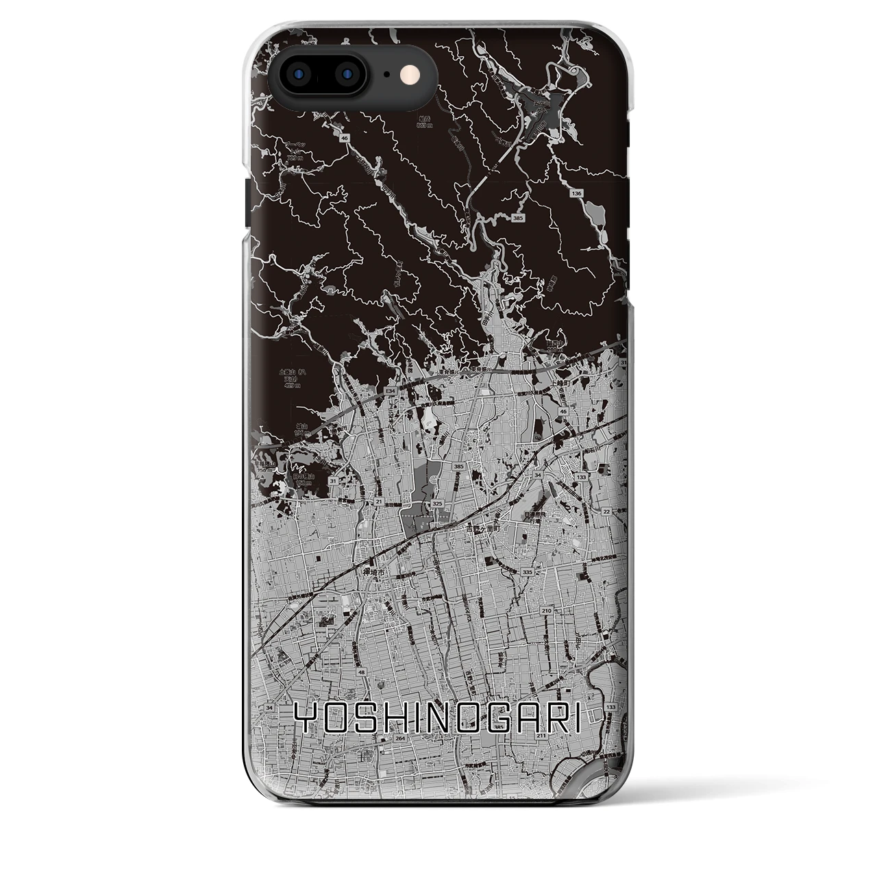 【吉野ヶ里(佐賀県)】地図柄iPhoneケース(クリアタイプ)