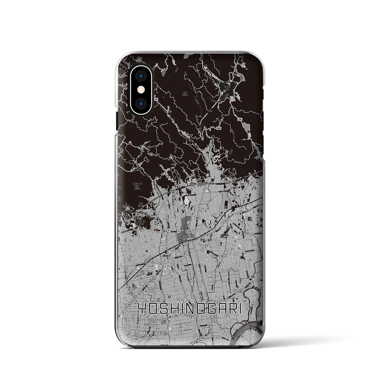 【吉野ヶ里(佐賀県)】地図柄iPhoneケース(クリアタイプ)