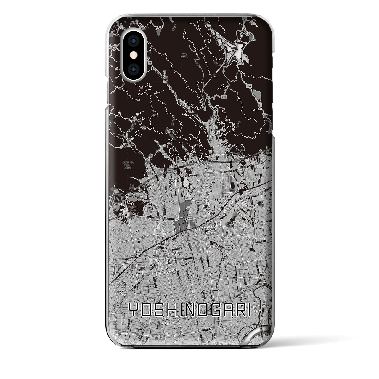 【吉野ヶ里(佐賀県)】地図柄iPhoneケース(クリアタイプ)