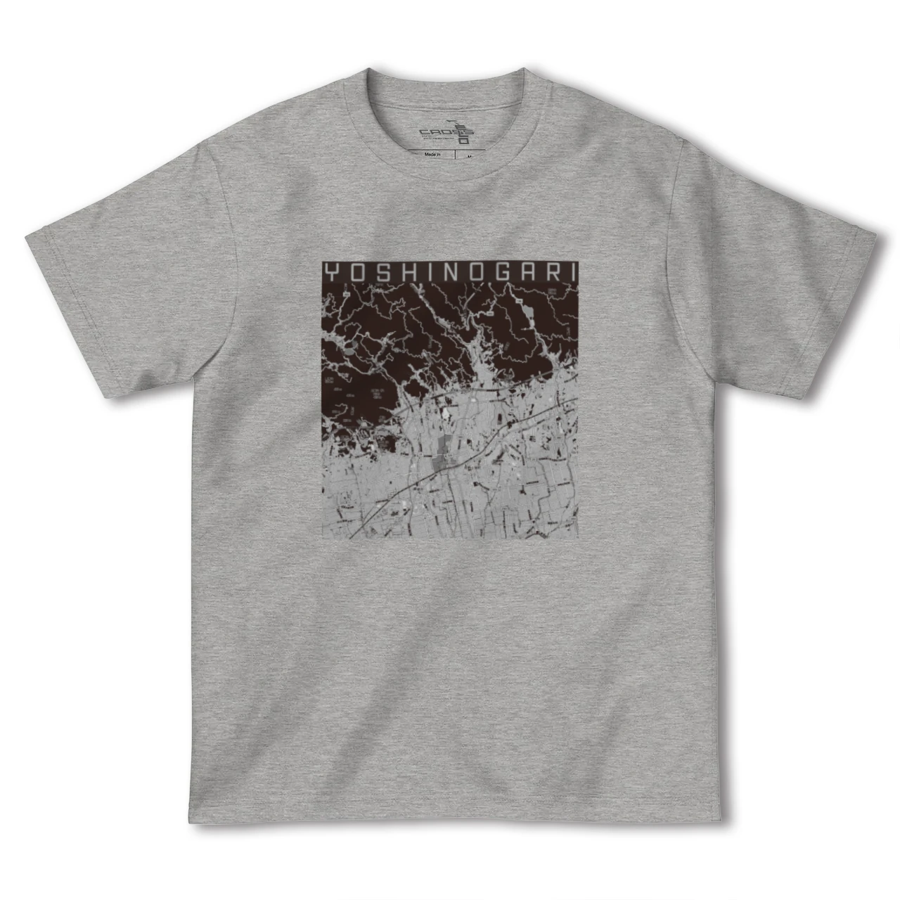 【吉野ヶ里(佐賀県)】地図柄ヘビーウェイトTシャツ