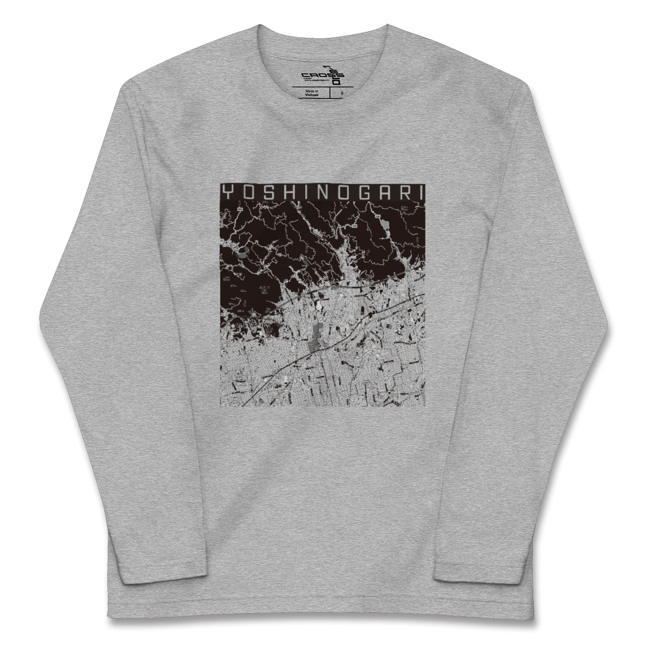 【吉野ヶ里(佐賀県)】地図柄ロングスリーブTシャツ