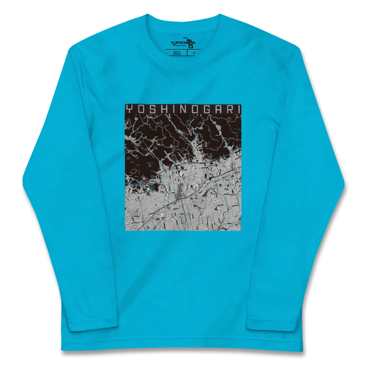 【吉野ヶ里(佐賀県)】地図柄ロングスリーブTシャツ