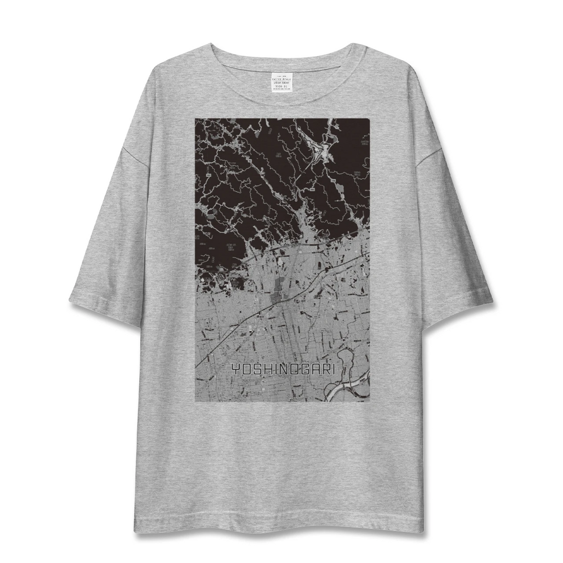 【吉野ヶ里(佐賀県)】地図柄ビッグシルエットTシャツ