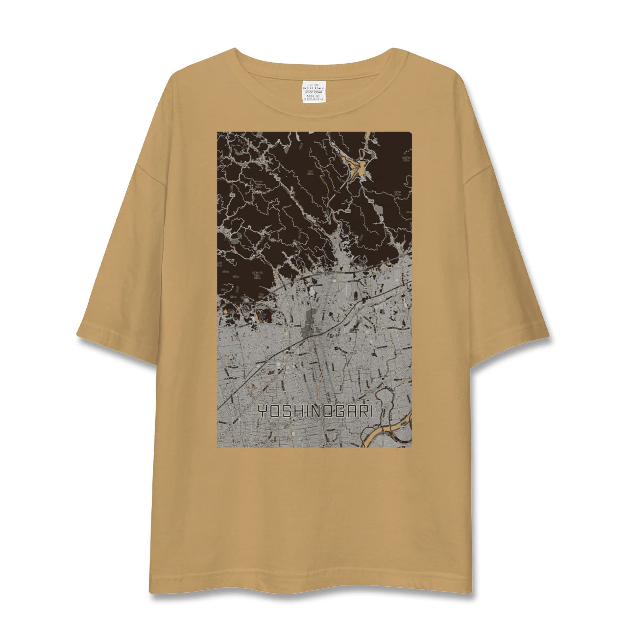 【吉野ヶ里(佐賀県)】地図柄ビッグシルエットTシャツ