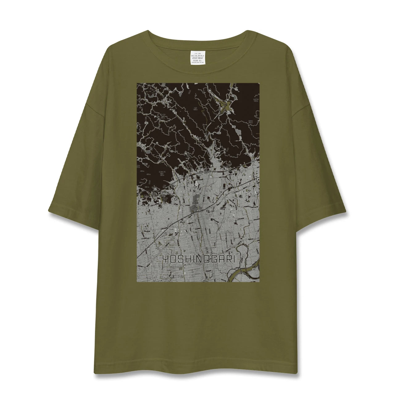 【吉野ヶ里(佐賀県)】地図柄ビッグシルエットTシャツ