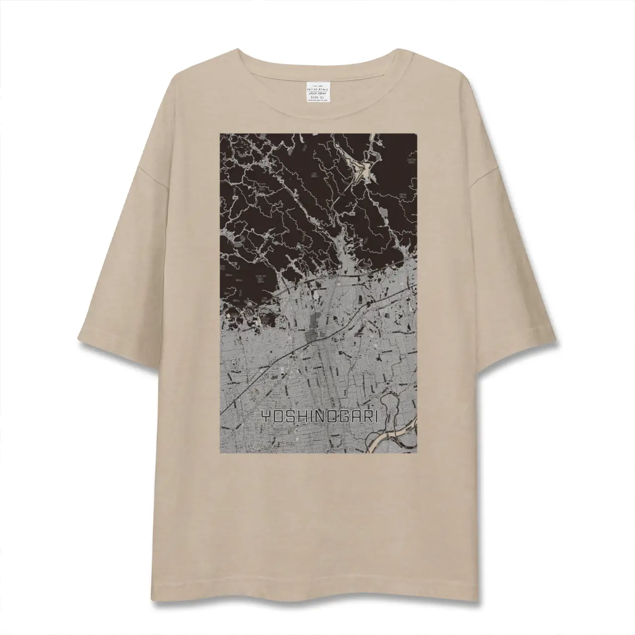 【吉野ヶ里(佐賀県)】地図柄ビッグシルエットTシャツ