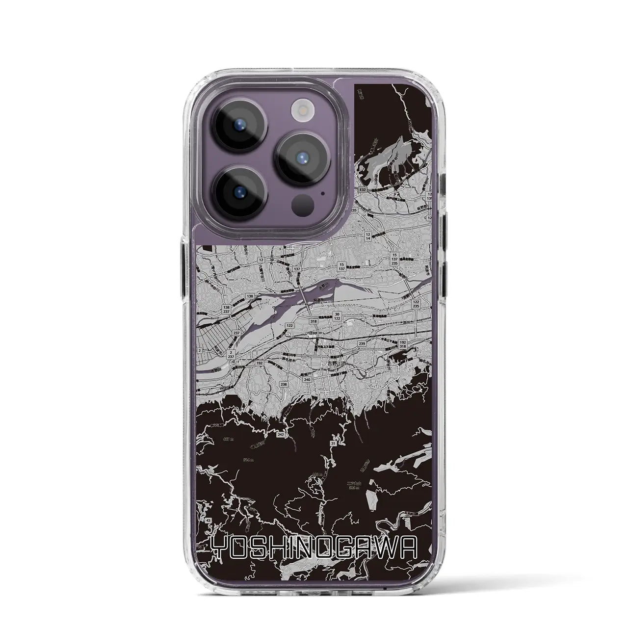 【吉野川(徳島県)】地図柄iPhoneケース(MagSafeタイプ)