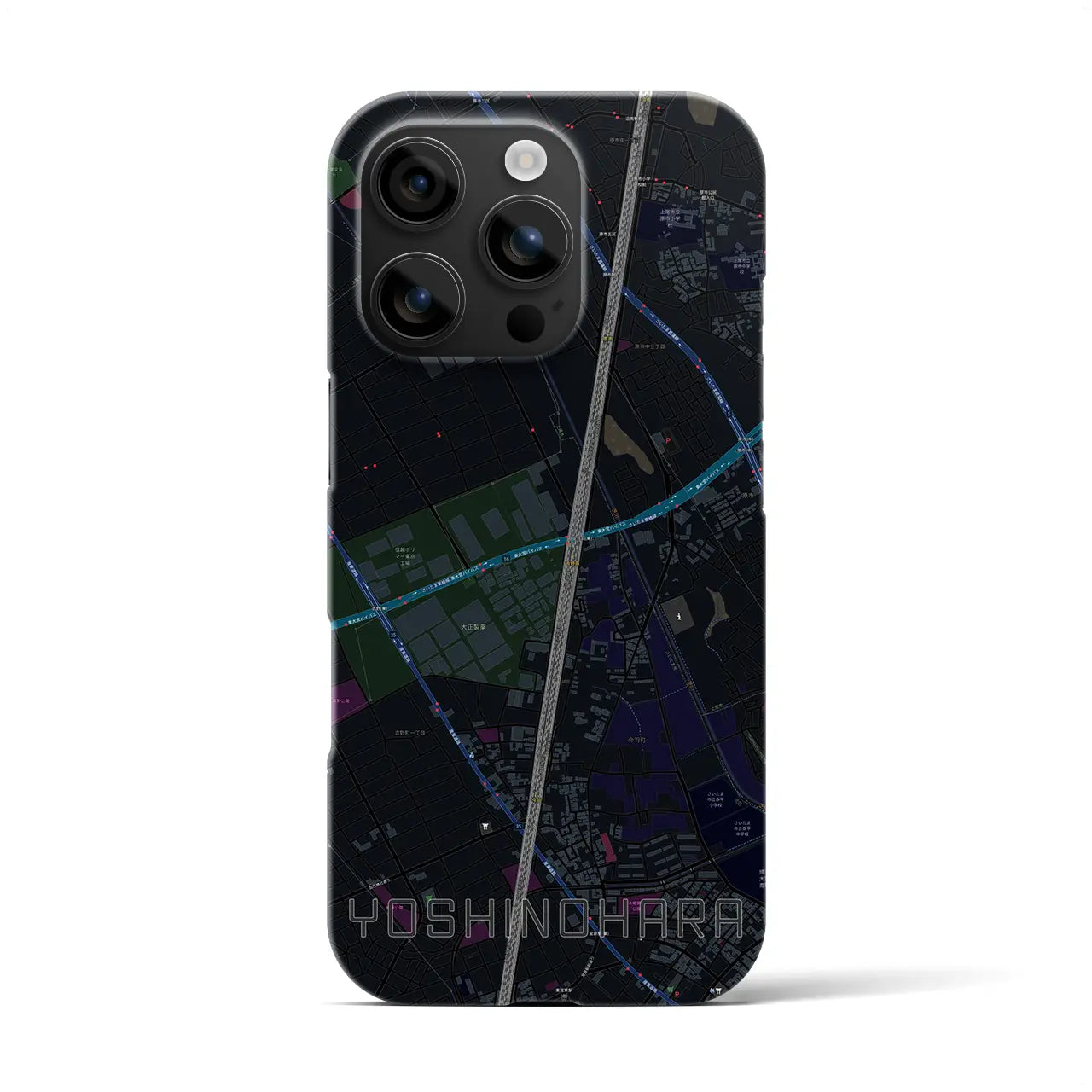 【吉野原(埼玉県)】地図柄iPhoneケース(バックカバータイプ)