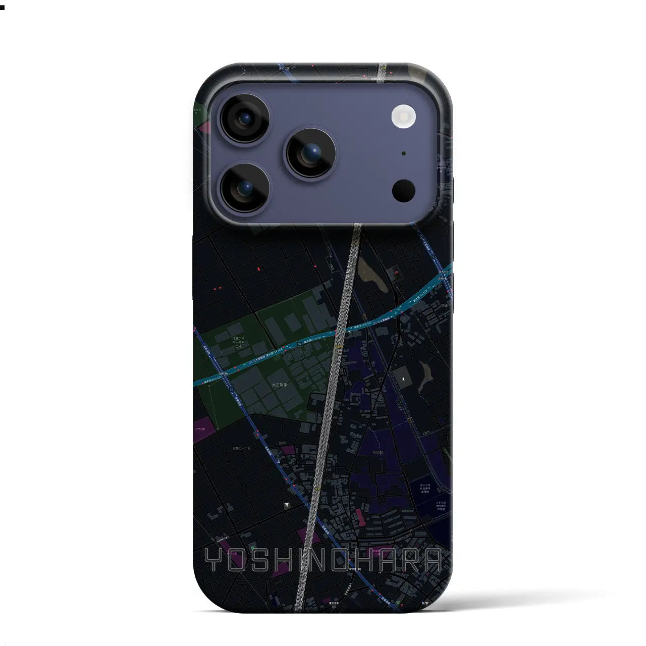 【吉野原(埼玉県)】地図柄iPhoneケース(バックカバータイプ)