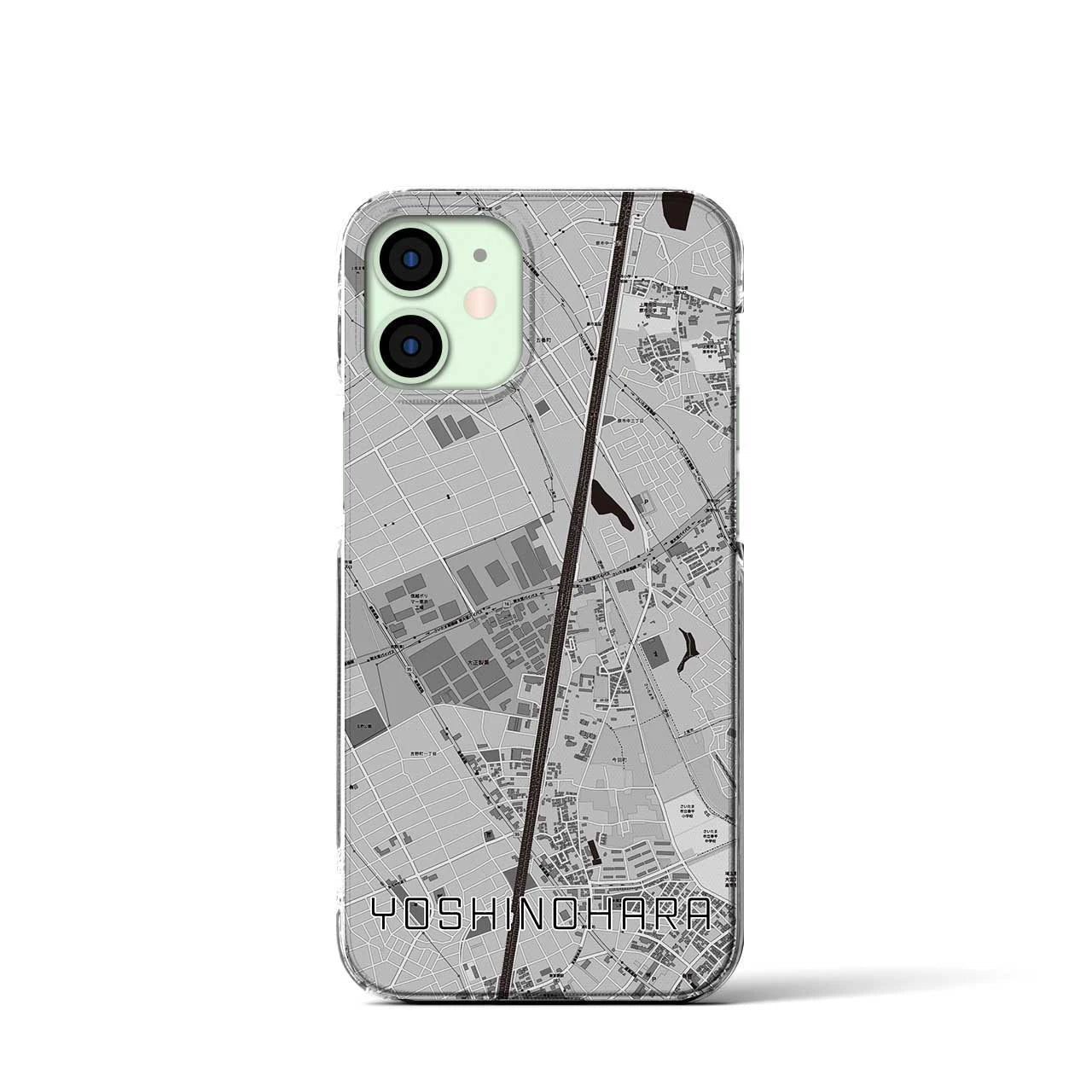 【吉野原(埼玉県)】地図柄iPhoneケース(クリアタイプ)