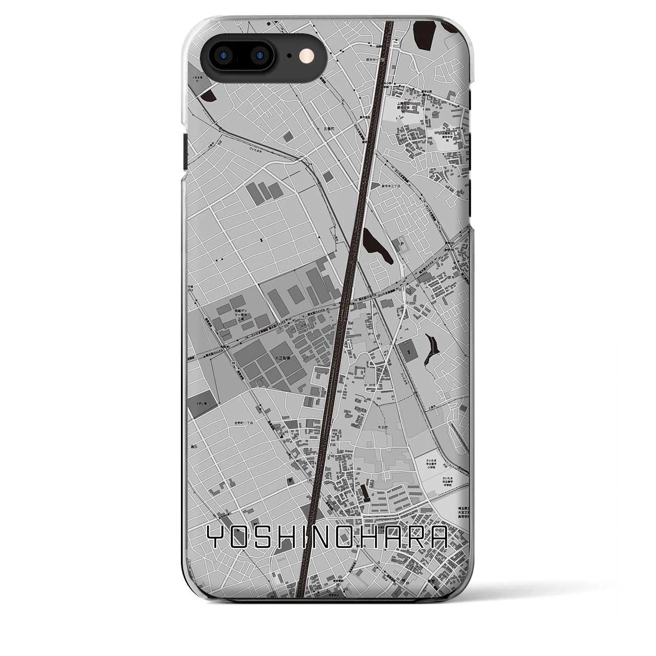 【吉野原(埼玉県)】地図柄iPhoneケース(クリアタイプ)