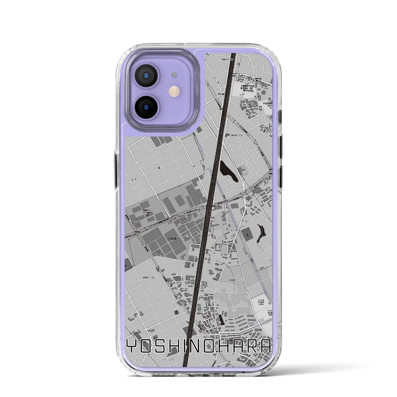 【吉野原(埼玉県)】地図柄iPhoneケース(MagSafeタイプ)