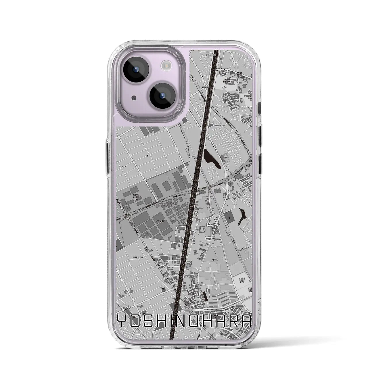 【吉野原(埼玉県)】地図柄iPhoneケース(MagSafeタイプ)