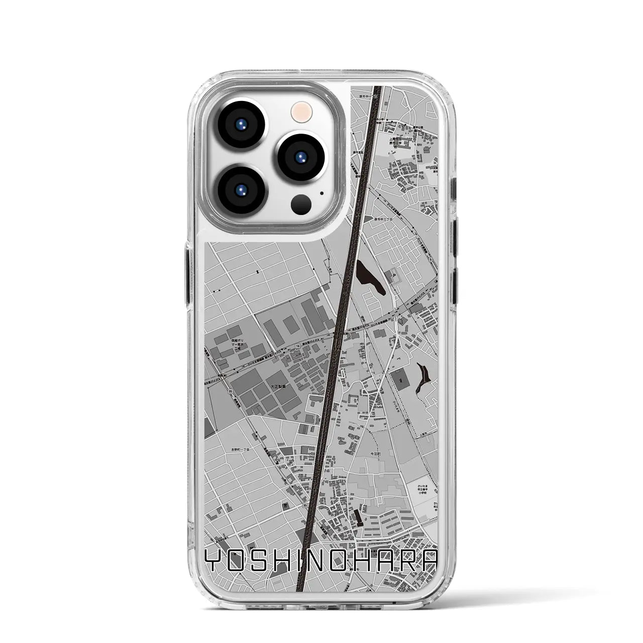 【吉野原(埼玉県)】地図柄iPhoneケース(MagSafeタイプ)