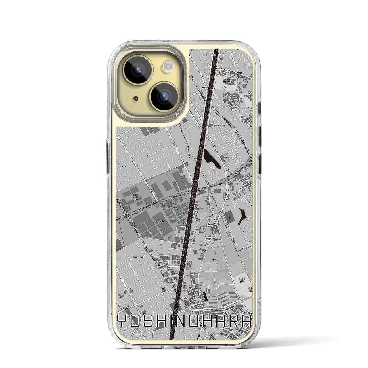 【吉野原(埼玉県)】地図柄iPhoneケース(MagSafeタイプ)