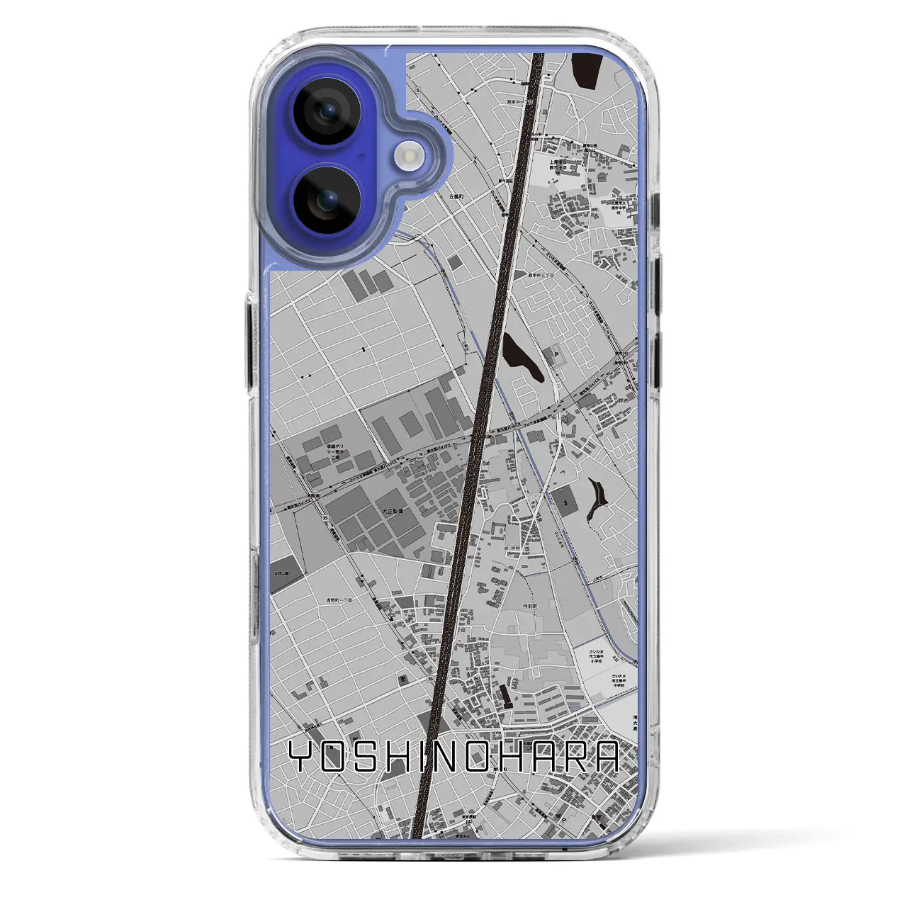 【吉野原(埼玉県)】地図柄iPhoneケース(MagSafeタイプ)