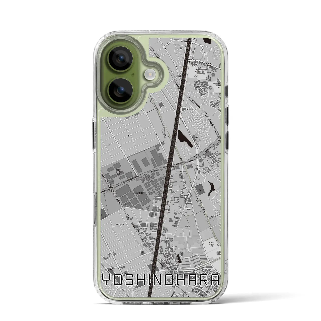 【吉野原(埼玉県)】地図柄iPhoneケース(MagSafeタイプ)