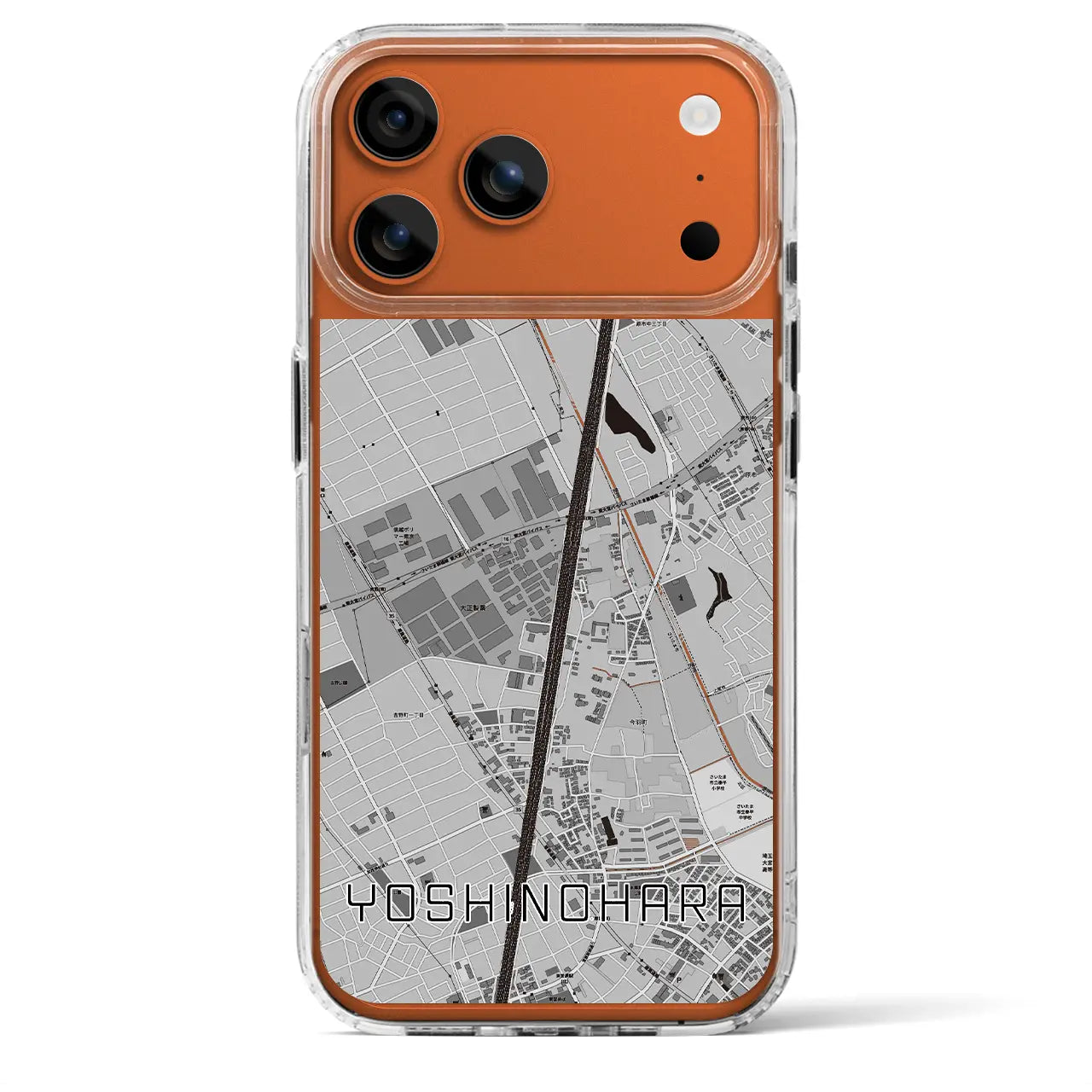 【吉野原(埼玉県)】地図柄iPhoneケース(MagSafeタイプ)