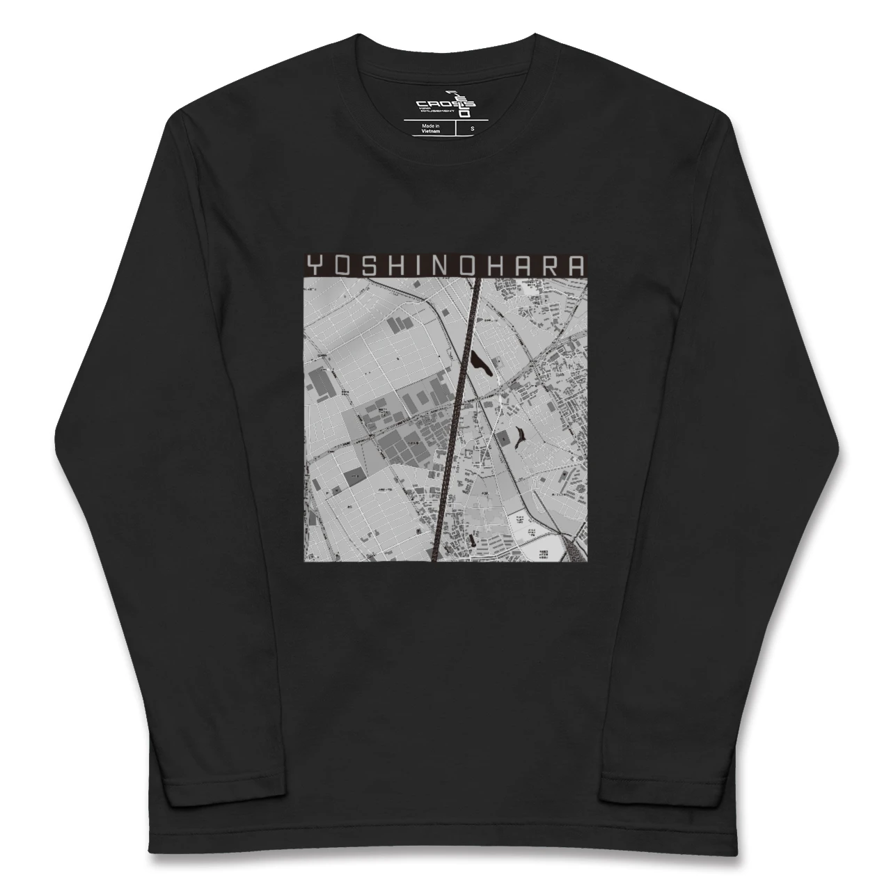 【吉野原(埼玉県)】地図柄ロングスリーブTシャツ