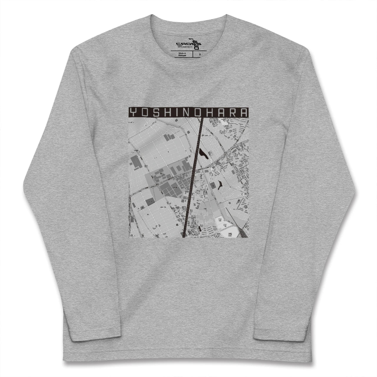 【吉野原(埼玉県)】地図柄ロングスリーブTシャツ