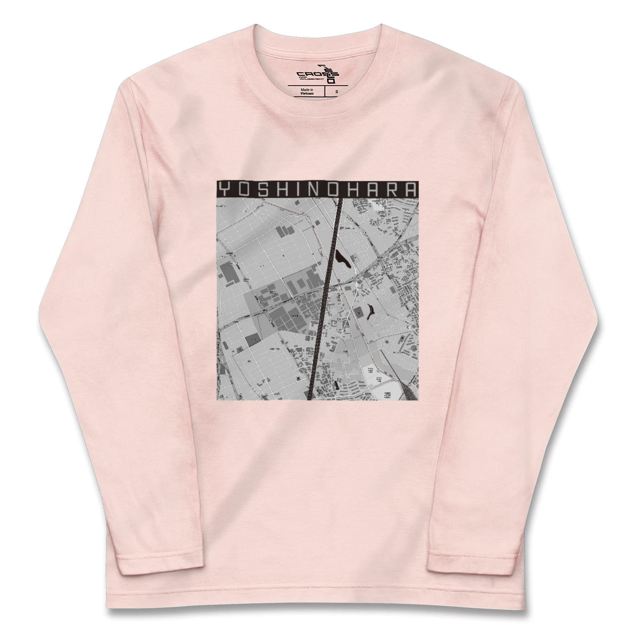 【吉野原(埼玉県)】地図柄ロングスリーブTシャツ