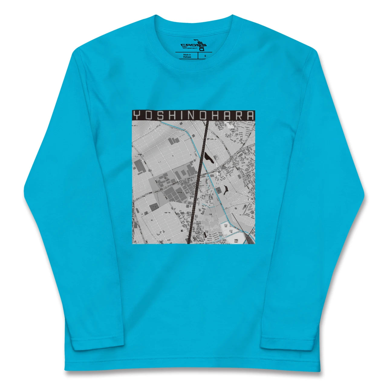 【吉野原(埼玉県)】地図柄ロングスリーブTシャツ