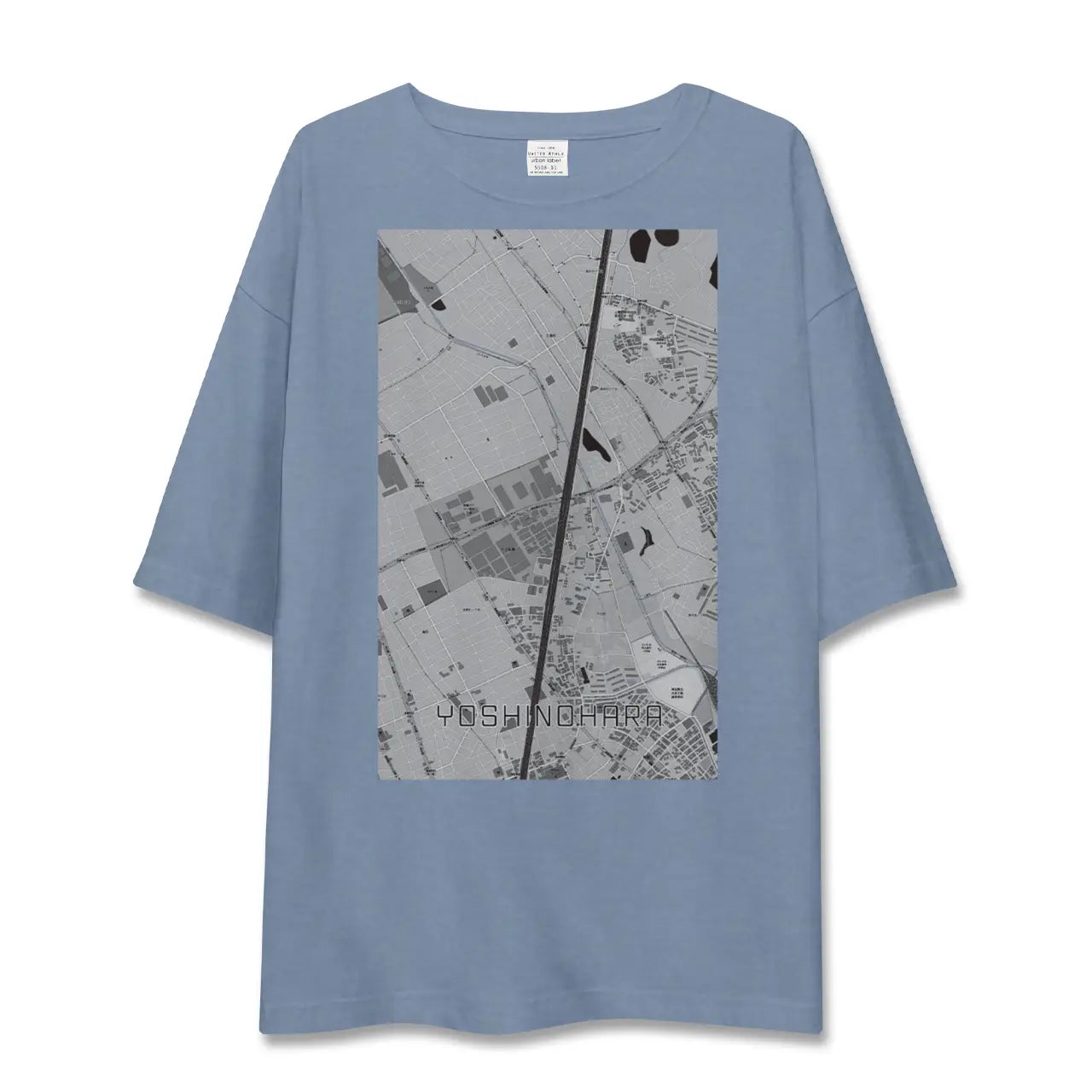 【吉野原(埼玉県)】地図柄ビッグシルエットTシャツ
