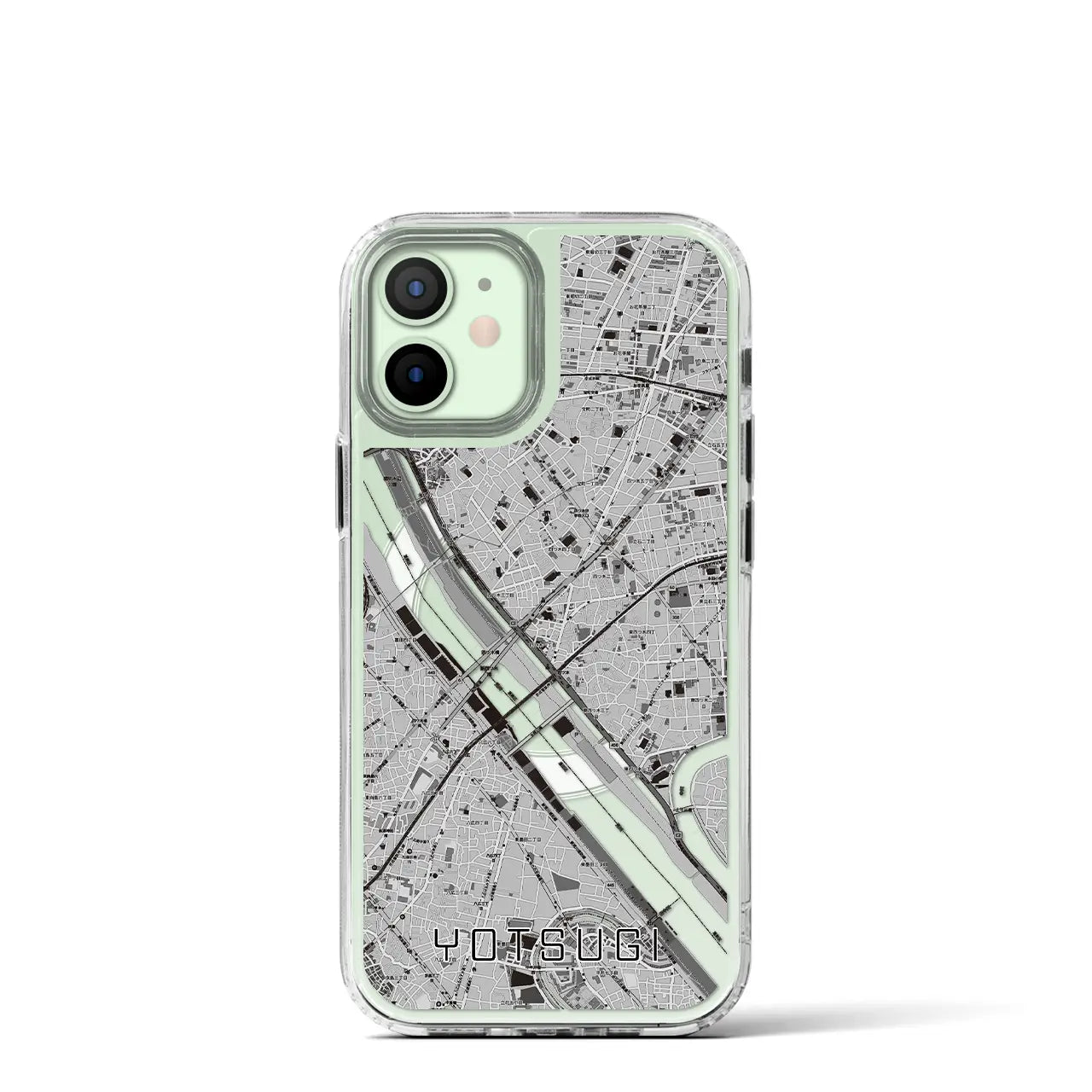 【四ツ木(東京都)】地図柄iPhoneケース(MagSafeタイプ)