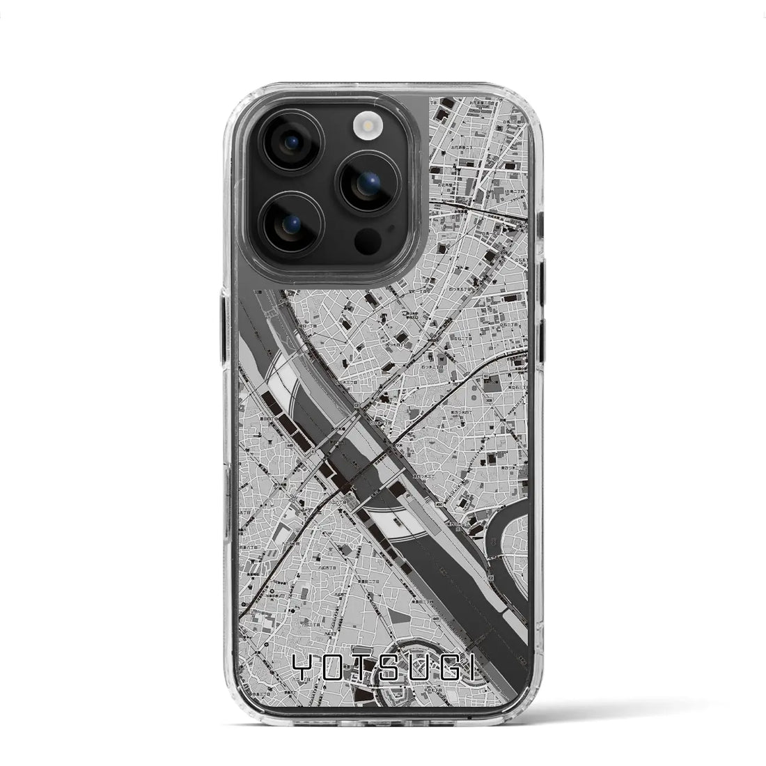 【四ツ木(東京都)】地図柄iPhoneケース(MagSafeタイプ)