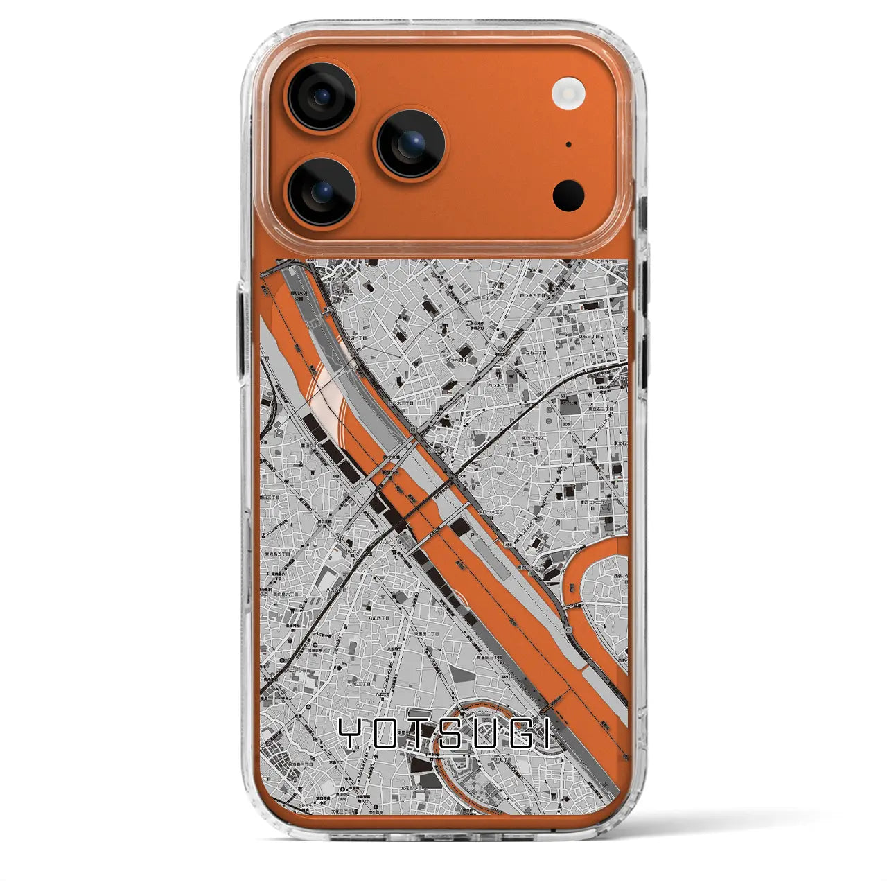 【四ツ木(東京都)】地図柄iPhoneケース(MagSafeタイプ)