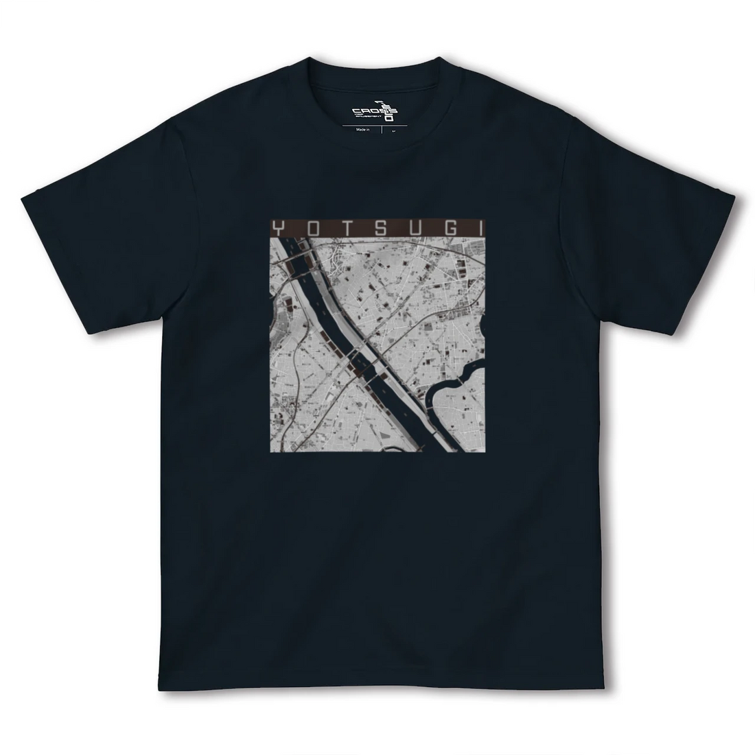 【四ツ木(東京都)】地図柄ヘビーウェイトTシャツ