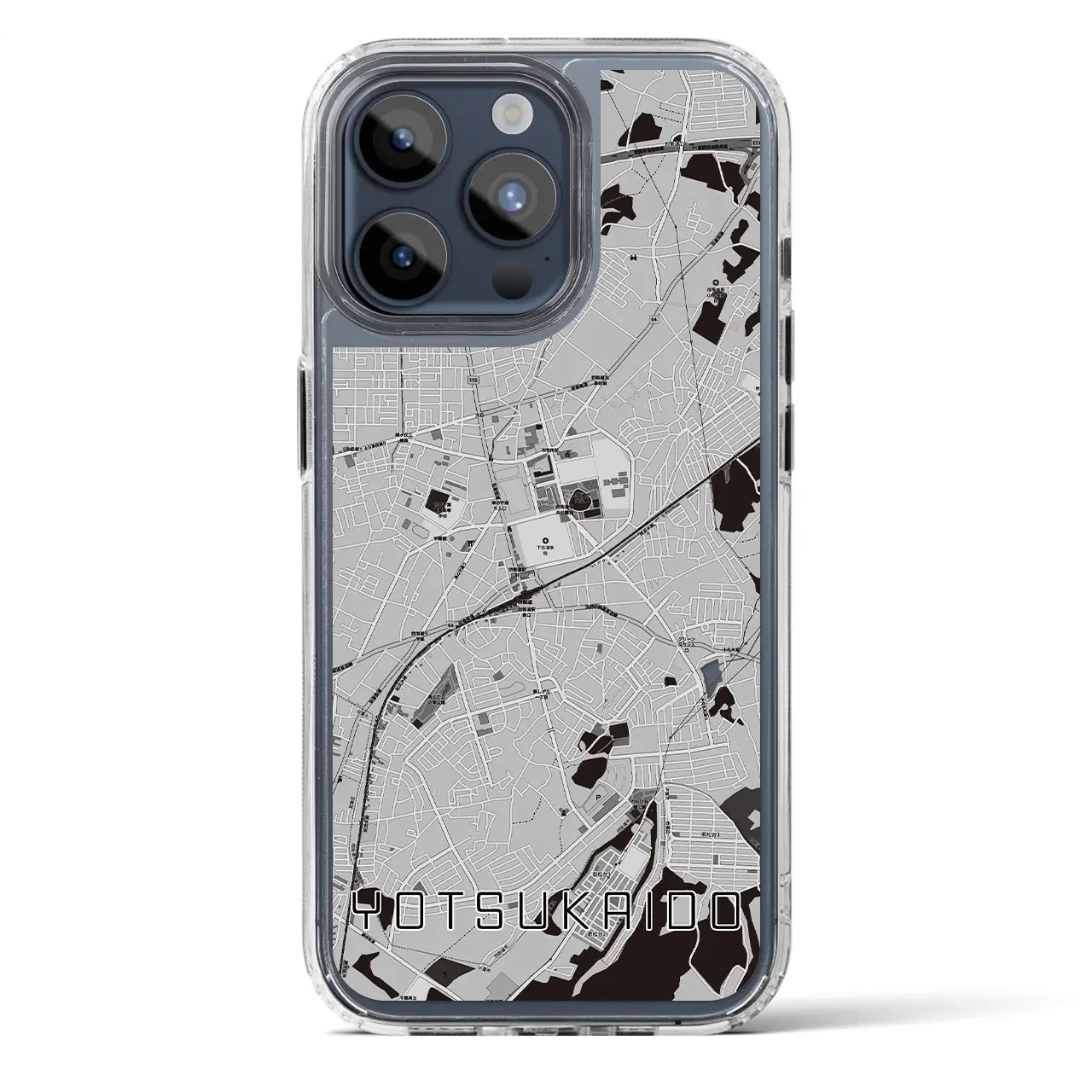 【四街道(千葉県)】地図柄iPhoneケース(MagSafeタイプ)