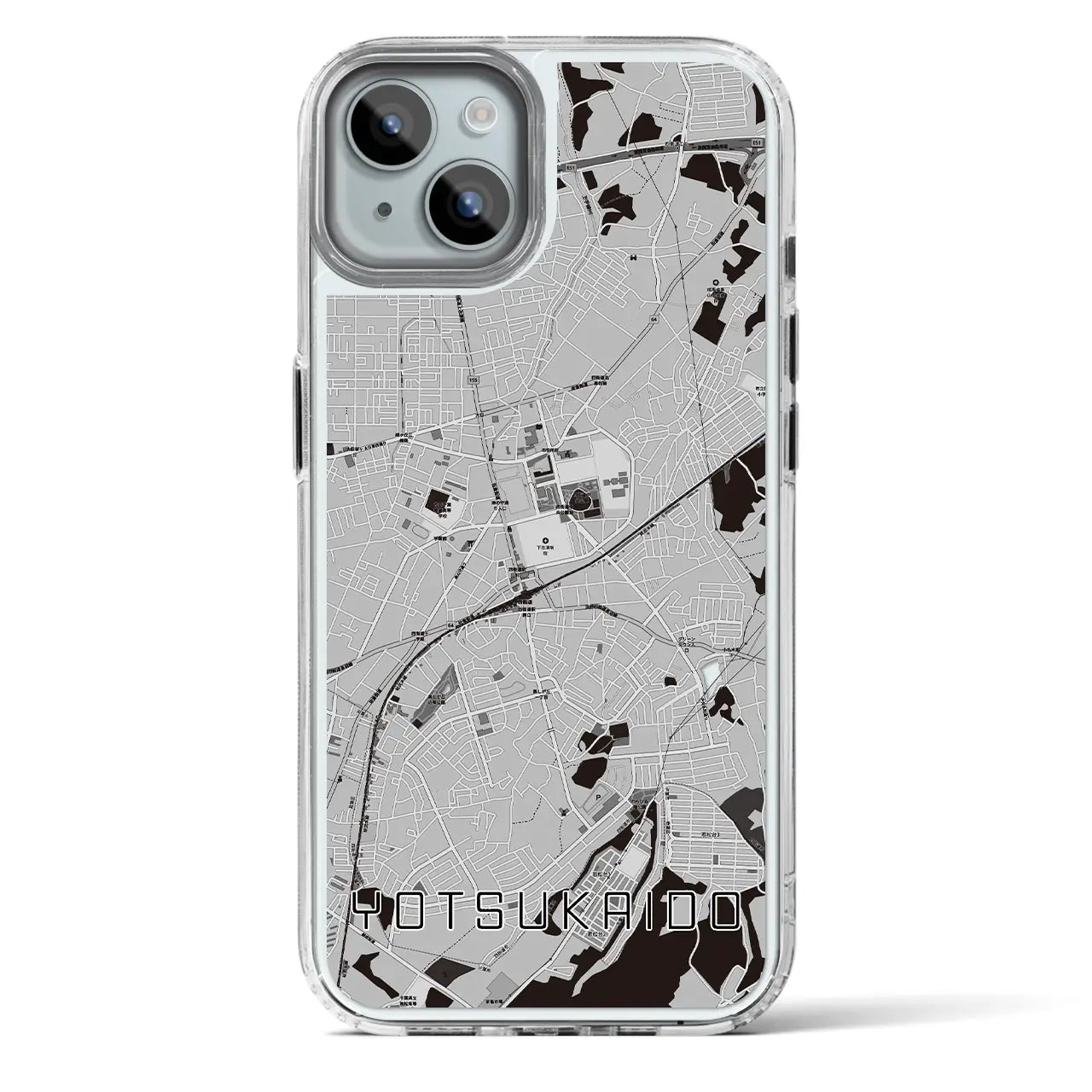 【四街道(千葉県)】地図柄iPhoneケース(MagSafeタイプ)